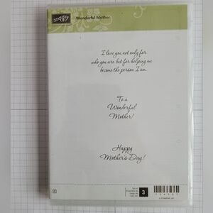 Stampin' Up! - Wonderful Mother - LIKE NEW